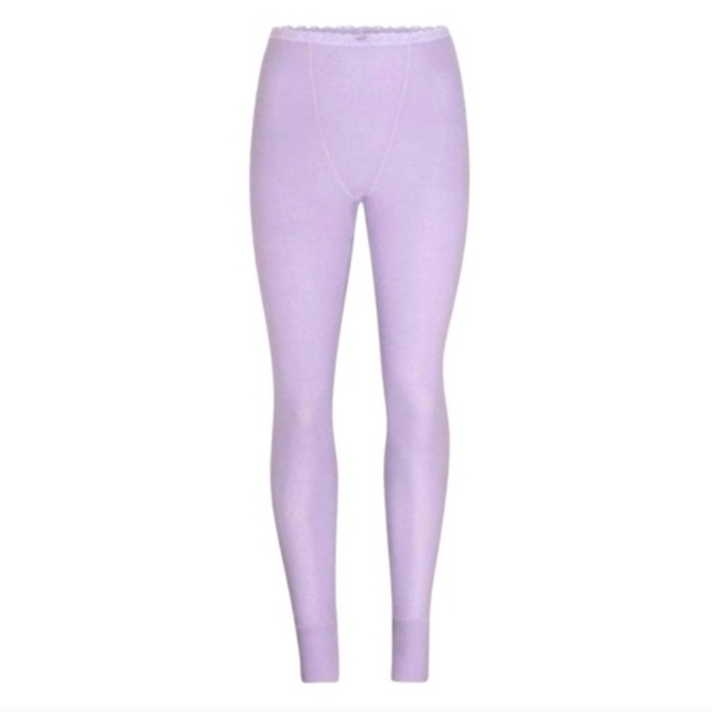 Skims Lace Pointelle Leggings Lavender 3X NWT